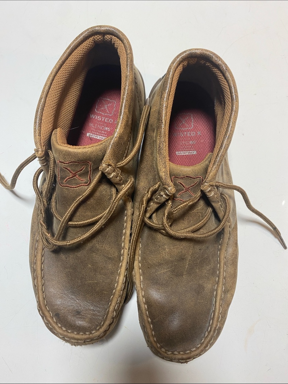 Twisted X Men's Tan Leather Moc-Toe Chukka Boots